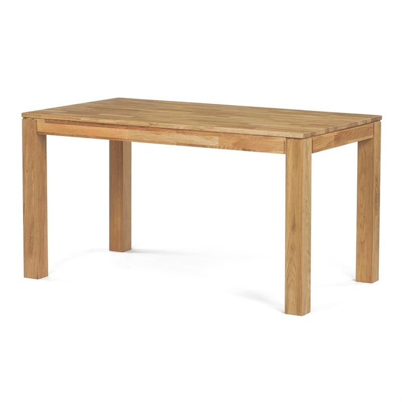 Jedálenský drevený stôl 140x80, masív dub biely, povrchová úprava olejom
