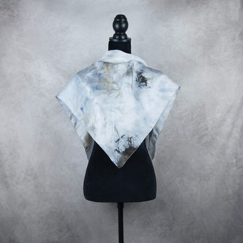 Hodvábna šatka VZOR_74, 90×90cm, Made in Slovakia