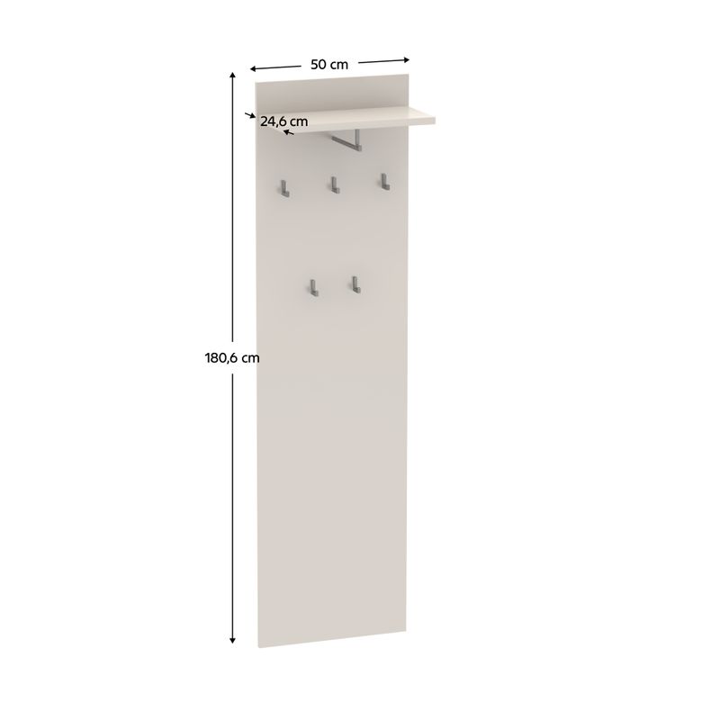Moderný vešiakový panel, kašmír