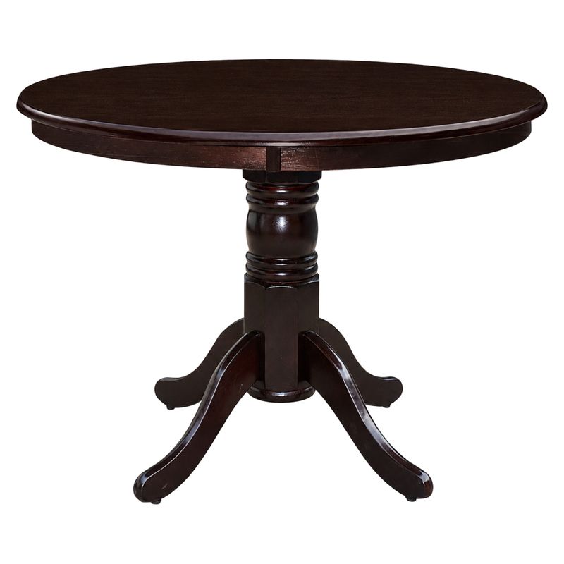 Jedálenský stôl, okrúhly, 106cm, gaštan