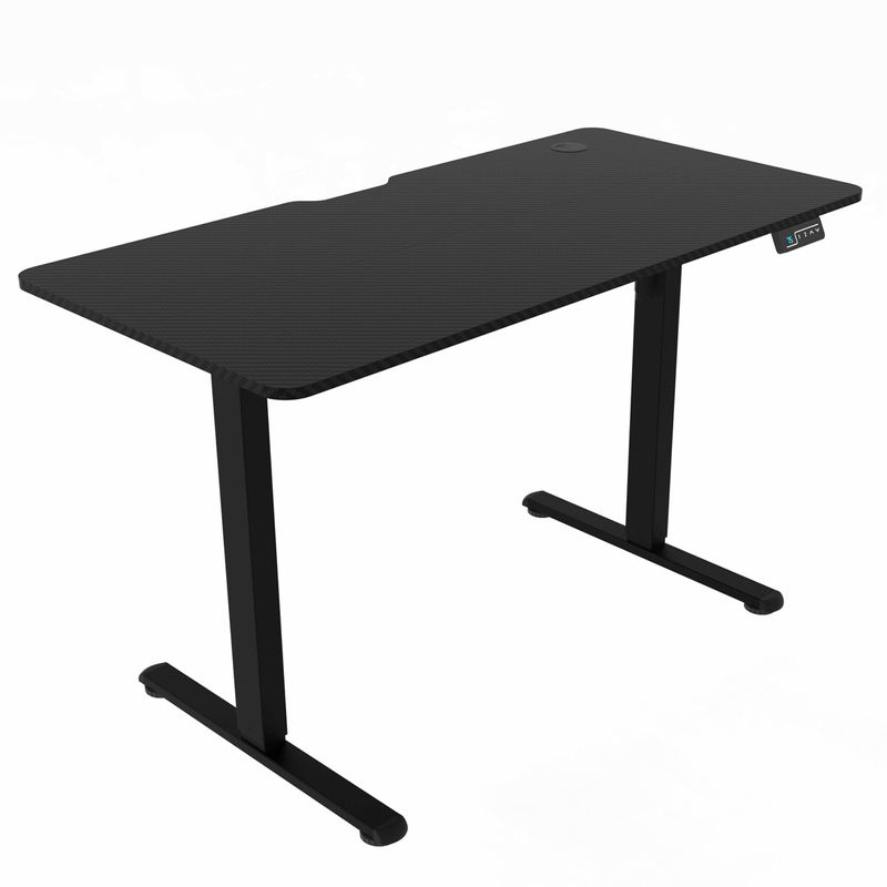 Ergonomický stôl s reguláciou výšky 120x60, melamín, čierny