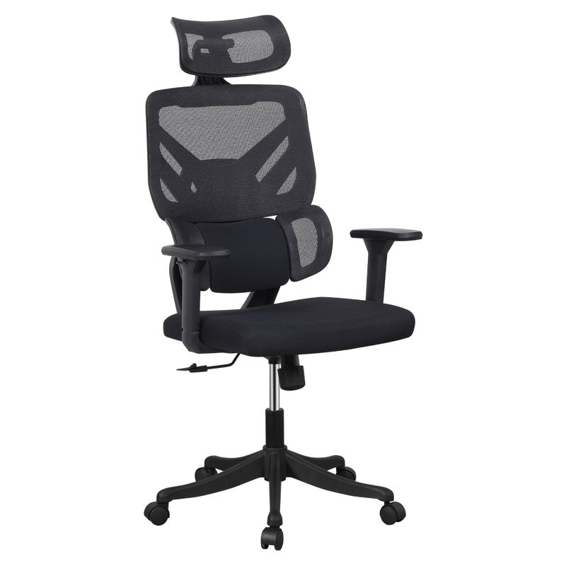 Ergonomické kancelárske kreslo v čiernej sieťovine