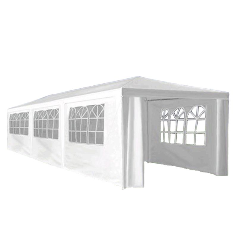 Záhradný párty stan TYP 3, biely, 3x9 m