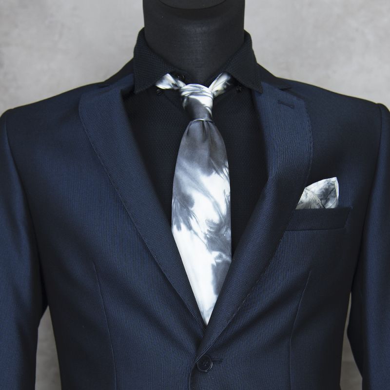 Hodvábna kravata + vreckovka LIMITED_26