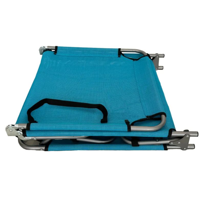 Záhradné polohovacie ležadlo, modré