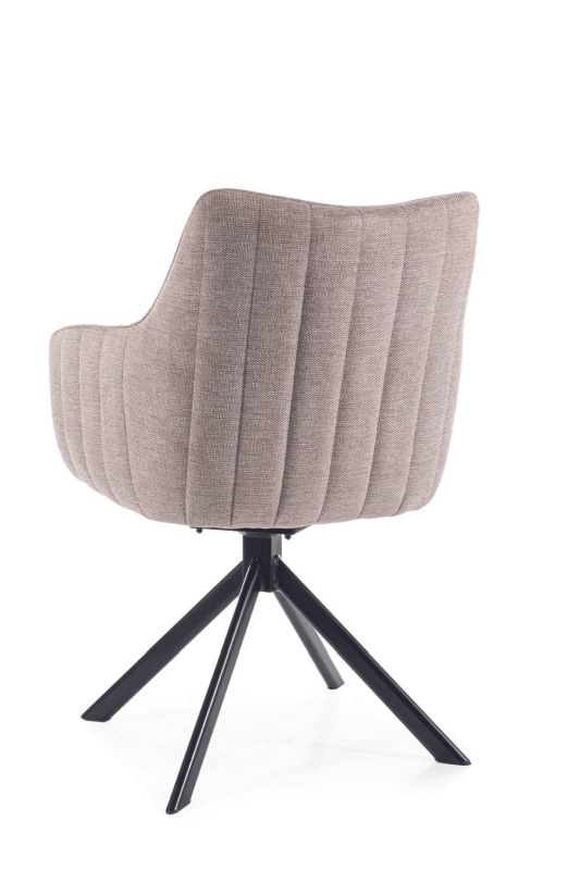 Stolička jedálenská s výnimočným dizajnom, čierna-svetlo béžová 31