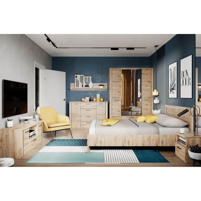 Nočný stolík 1S, dub navarra