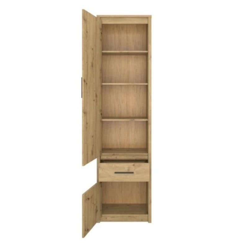 Kvalitný regál 2D1S, dub artisan