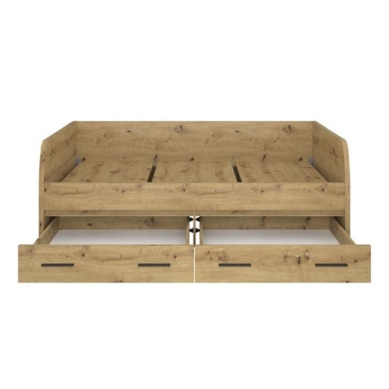 Posteľ 2S, 90x200, dub artisan