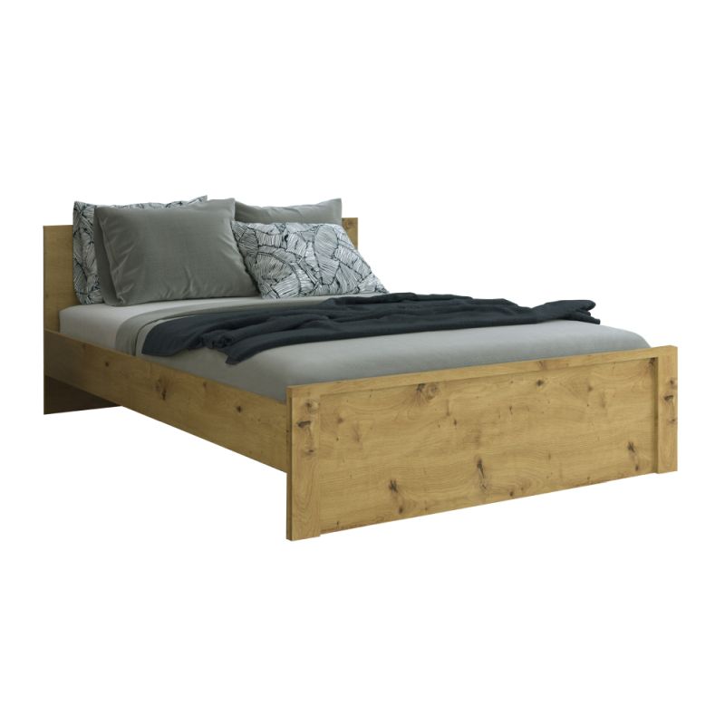 Praktická posteľ, 120x200, dub artisan