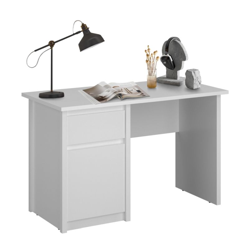 PC stôl 1D1S 120, biely