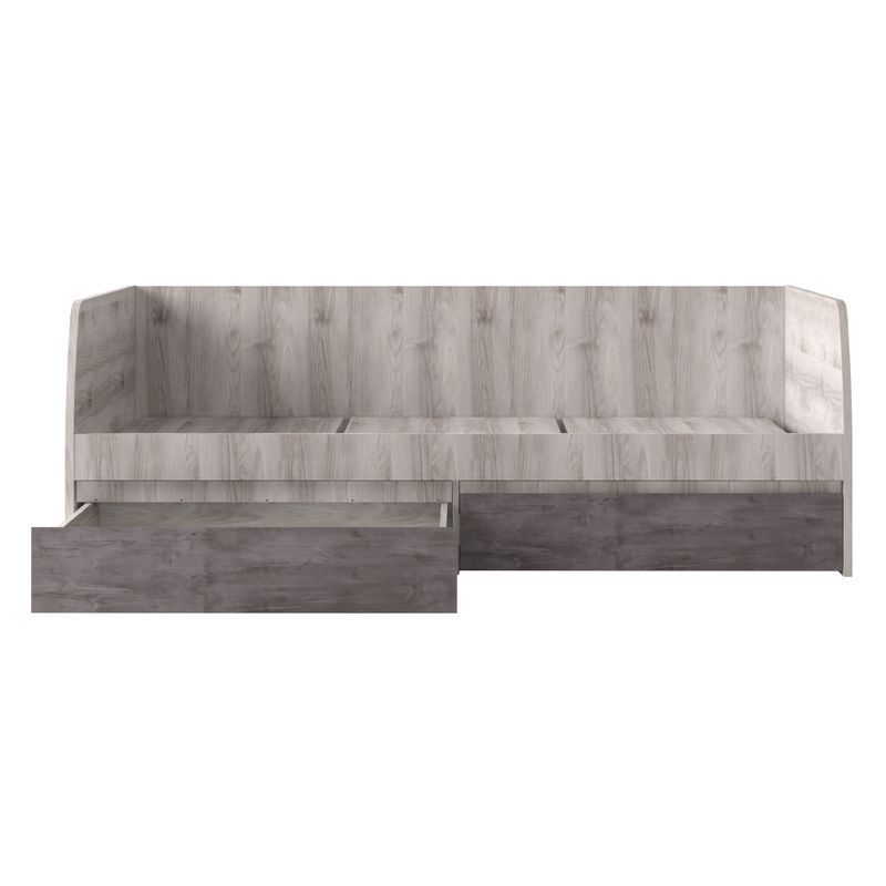 Posteľ 2S, 90x200, gaštan nairobi-onyx