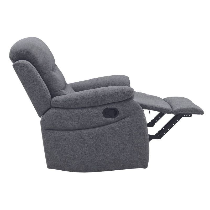 Polohovateľné kreslo s jednoduchou konštrukciou, sivá tap. 158