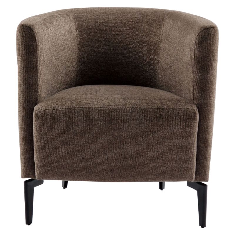 Dizajnové kreslo v hnedom prevedení