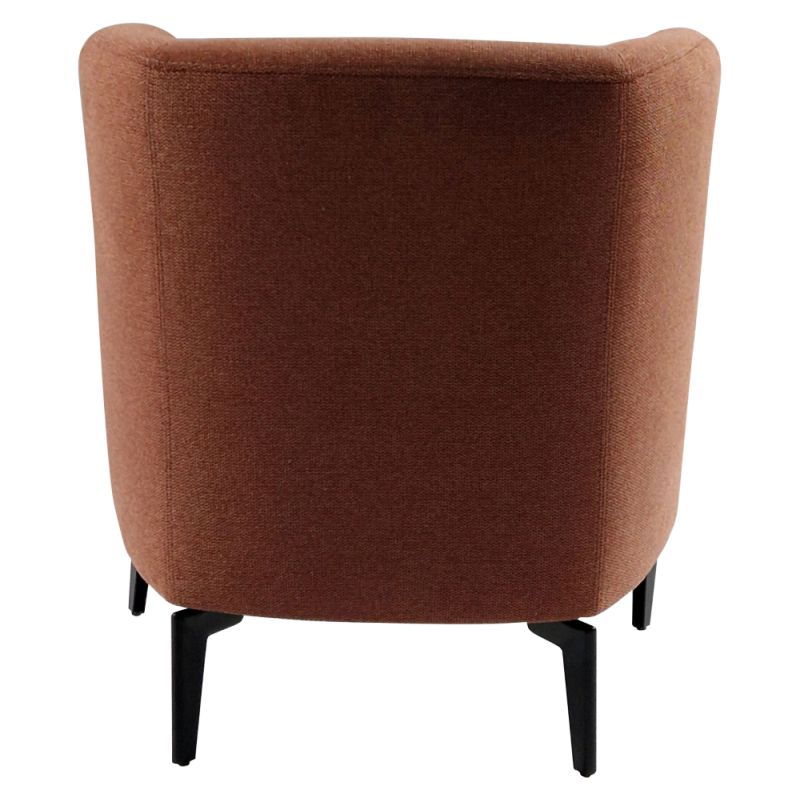 Dizajnové kreslo v prevedení terakota