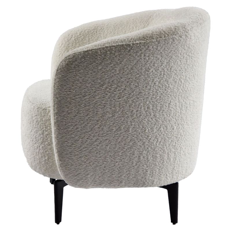 Celočalúnené kreslo vo farebnom prevedení biela