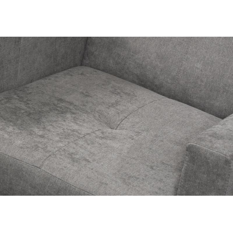 Kreslo celočalúnené príjemnou sivou látkou