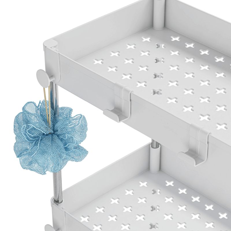 Multifunkčný pojazdný regál TYP 1, biely