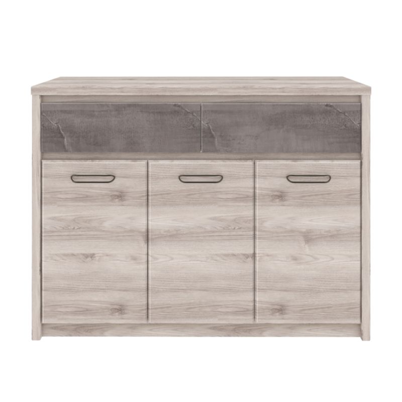 Kombinovaná komoda 3D2S, gaštan nairobi-onyx