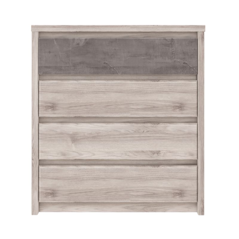 Komoda so štyrmi šuplíkmi, gaštan nairobi-onyx