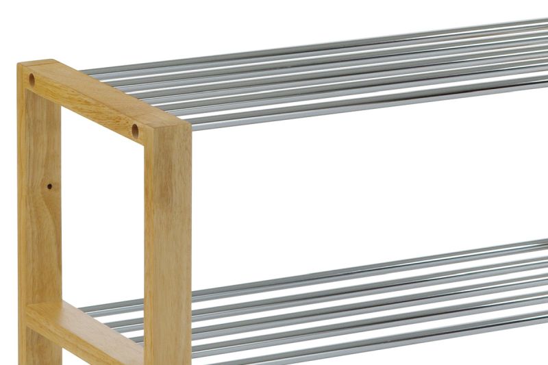 Botník 3-policový v prírodnej farbe