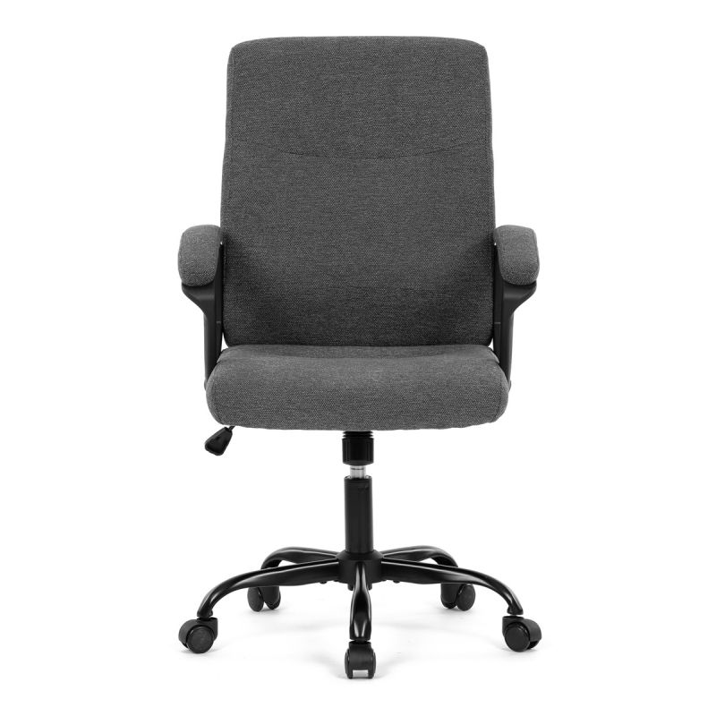 Atraktívne kancelárske kreslo, sivá látka
