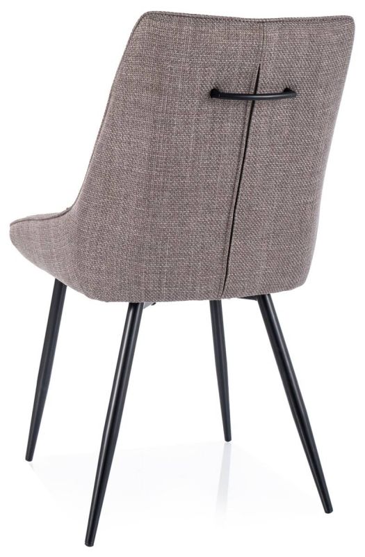 Luxusná a štýlová stolička do jedálne, čierna-béžová 34