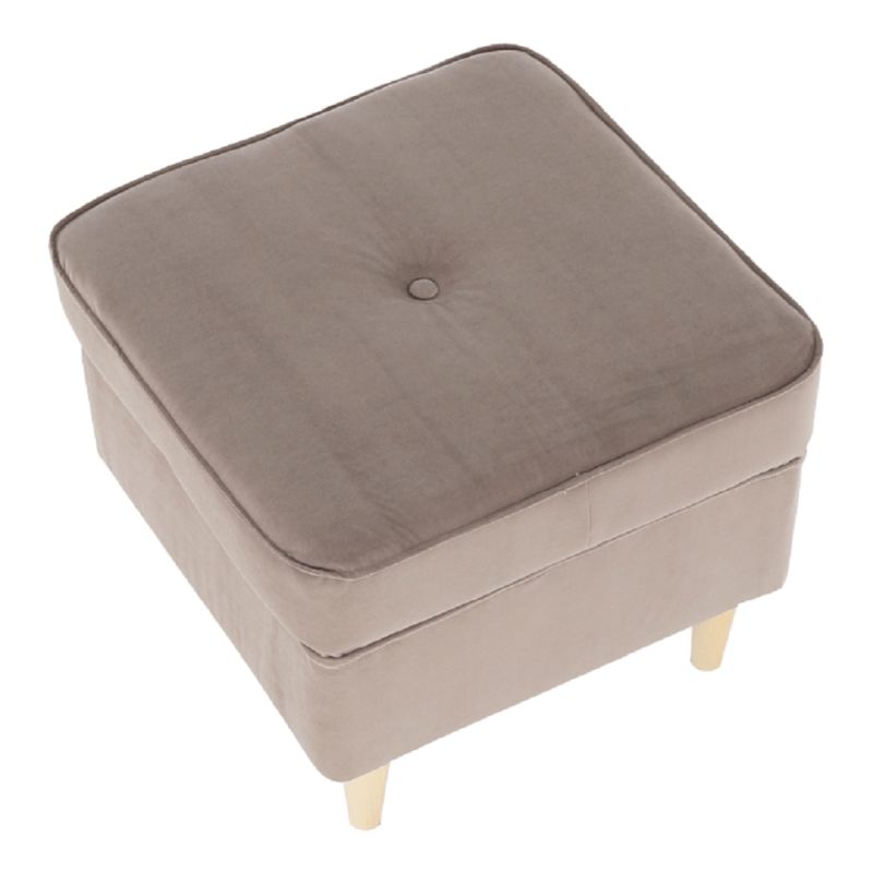 Taburet v nadčasovom dizajne, béžovosivá-buk