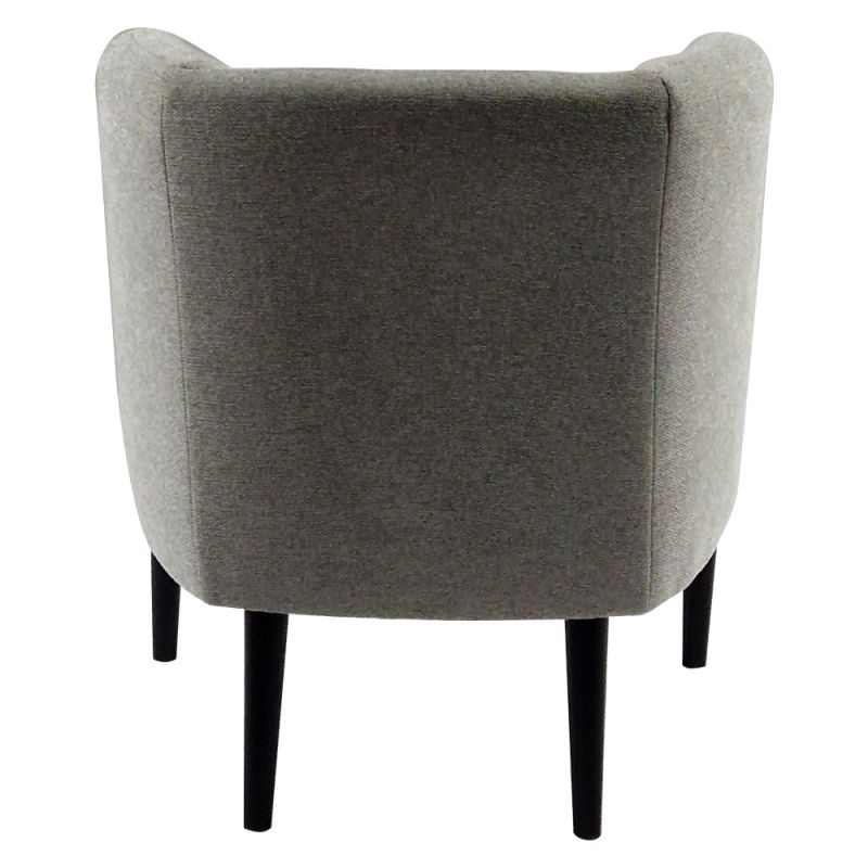 Dizajnové kreslo v prevedení svetlosivá-čierna