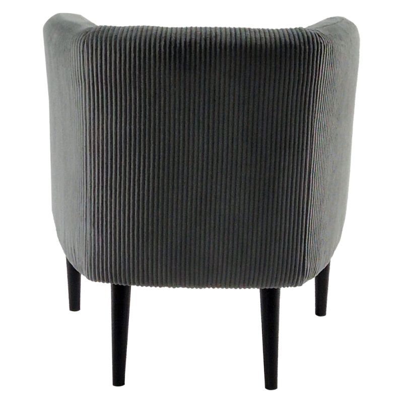 Dizajnové kreslo v prevedení sivá-čierna