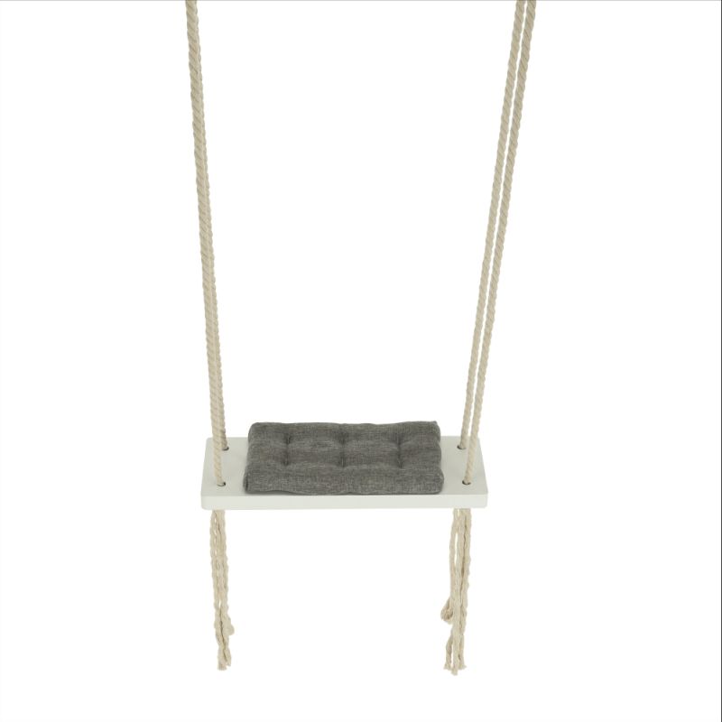 Hojdačka pre deti, biela-sivá