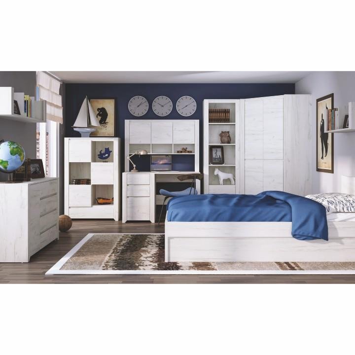 Polica typ 61, biela-craft