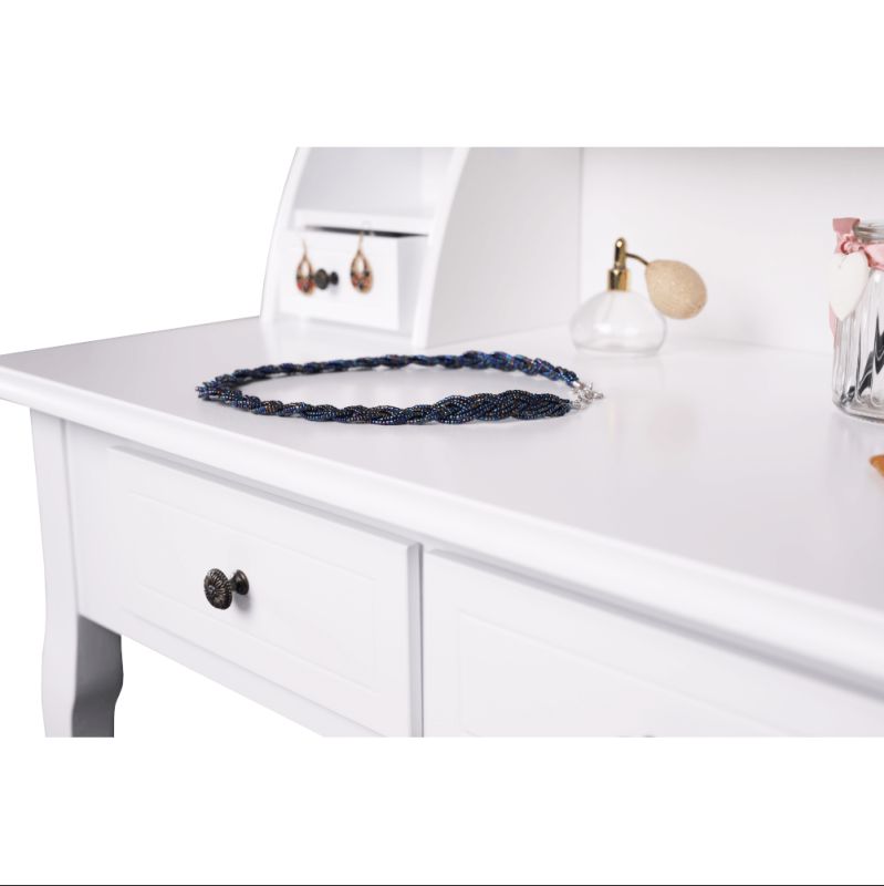 Toaletný stolík/toaletka biela MDF