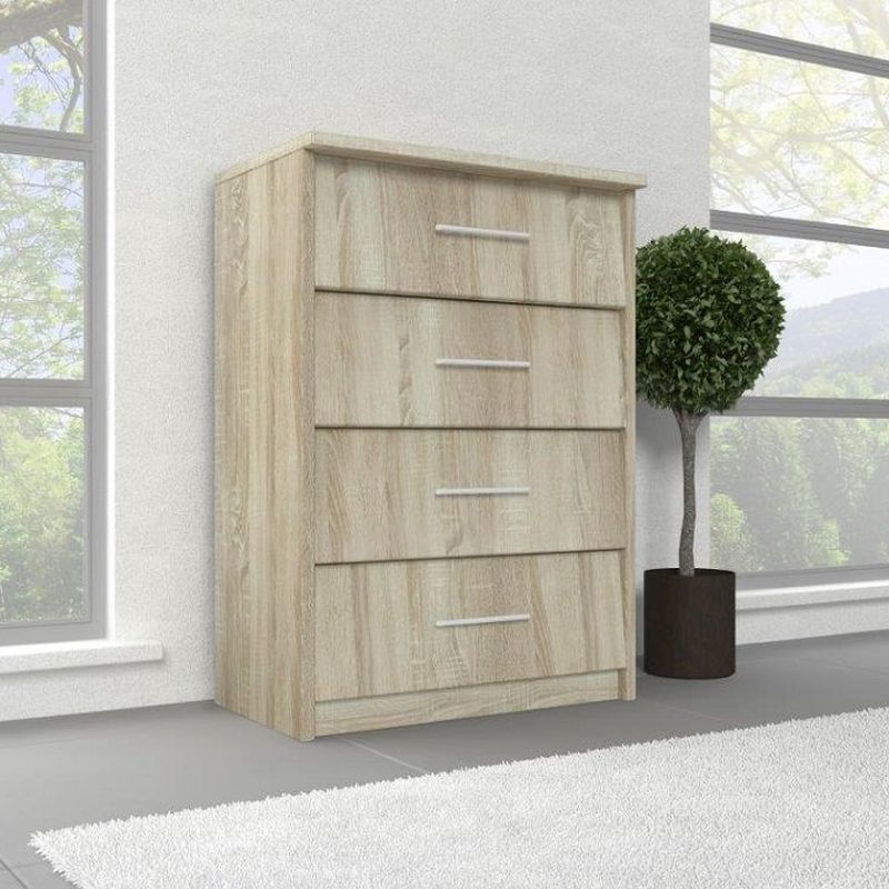 Botník, 4-radový, dub sonoma