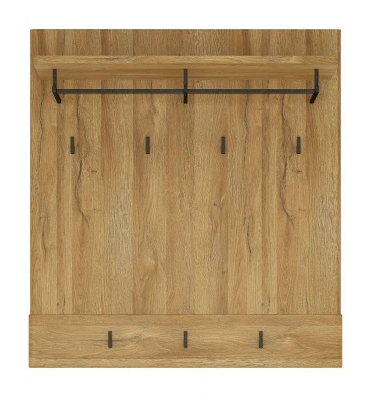 Vešiakový panel s poličkou, dub grandson