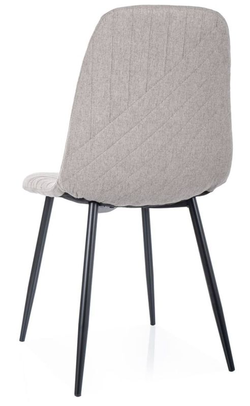 Elegantná jedálenská stolička v modernom štýle, čierna-sivá 07