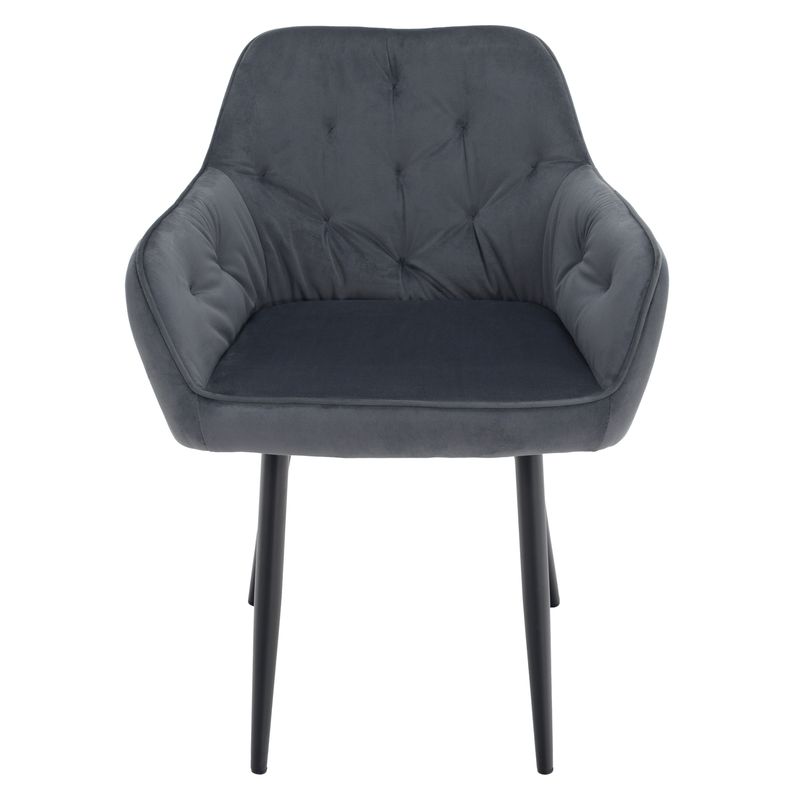 Dizajnové kreslo, sivá Velvet látka