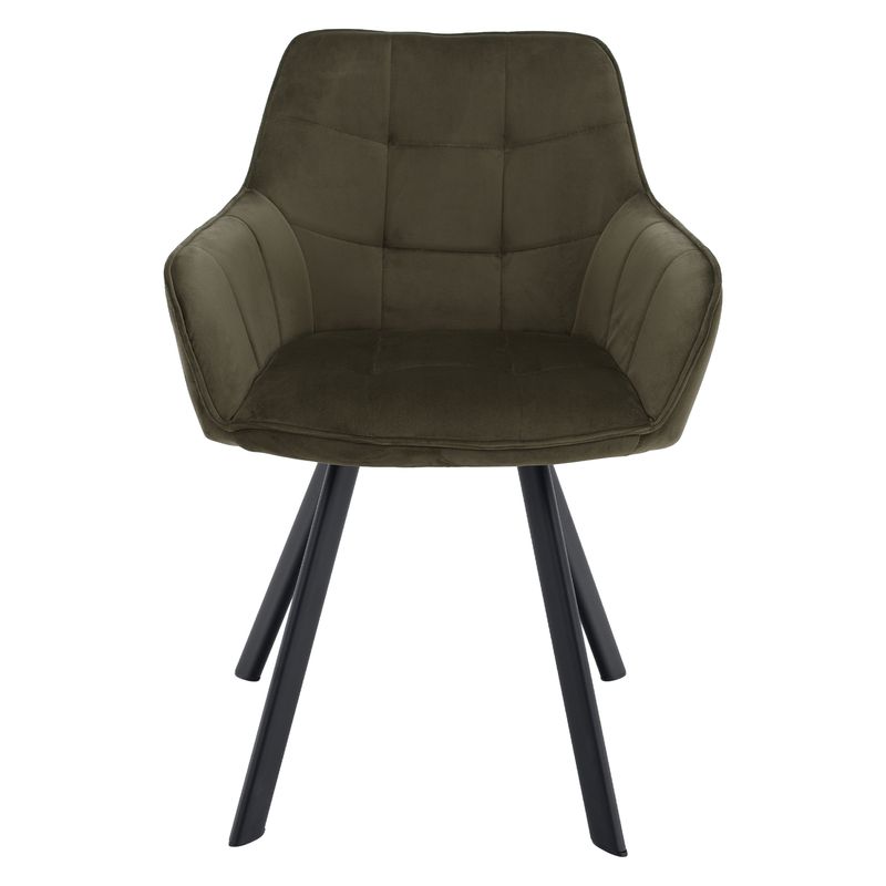 Štýlové kreslo v zelenej Velvet látke