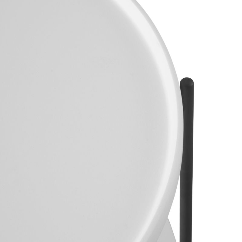 Dizajnový konferenčný stolík, biela-čierna