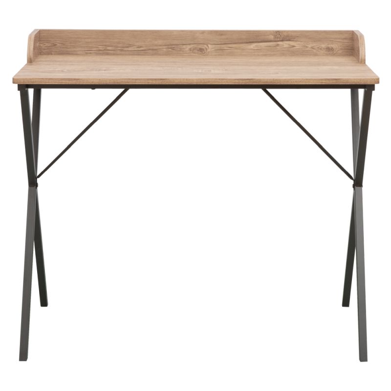 Jednoduchý praktický PC stôl, dub-čierna