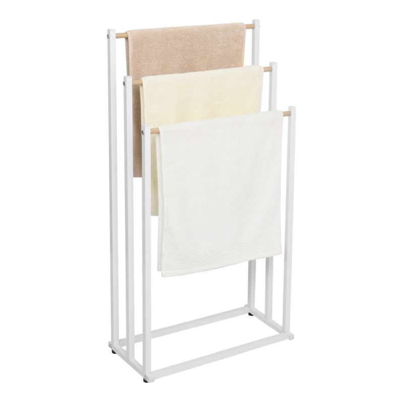 Trojradový stojan na uteráky, biely