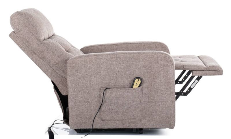 Elektrické elegantné polohovateľné kreslo, béžová brego 34