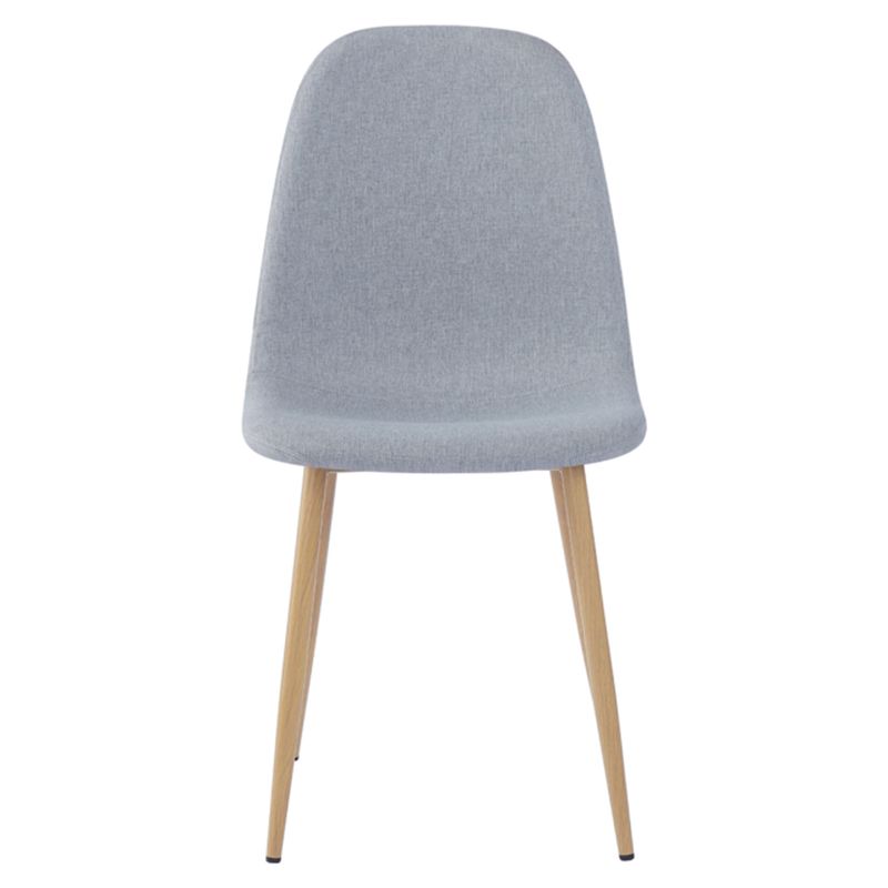 Komfortná stolička svetlosivá látka