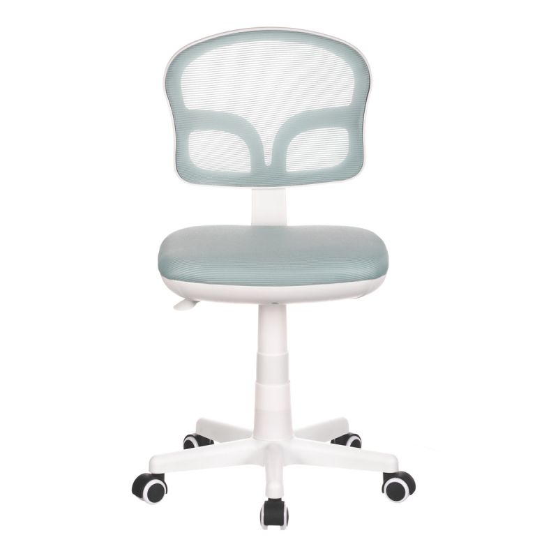 Detská stolička, modrá sieťovina, biely plastový kríž