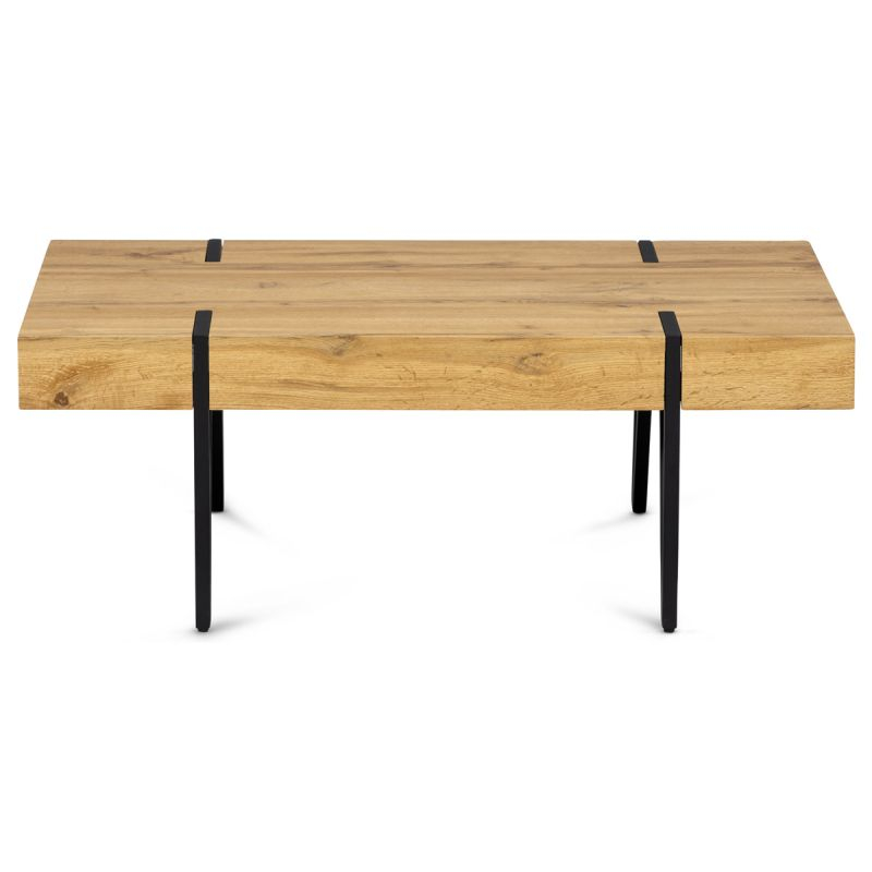 Konferenčný stolík vo farbe dub s výškou lubu 10 cm