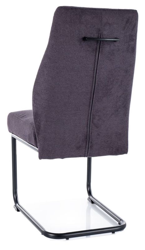 Moderná stolička v jednoduchom štýle, čierna/grafit 19