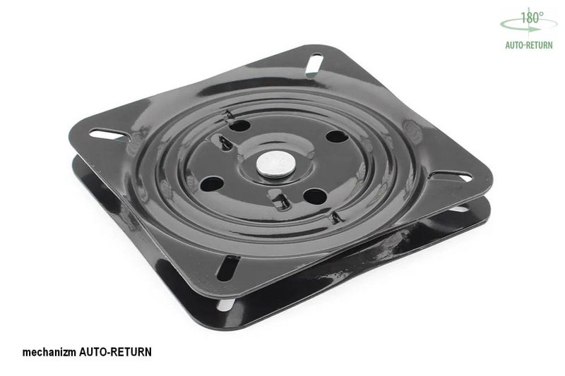 Otočná jedálenská stolička s lakťovými opierkami čierna/tmavo béžová bluvel 40