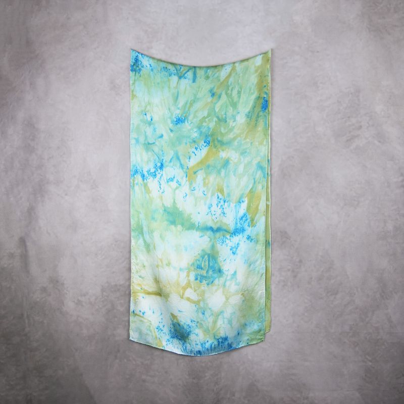 Hodvábny šál LIMITED_25, Vyrobený na Slovensku, 175 x 45cm