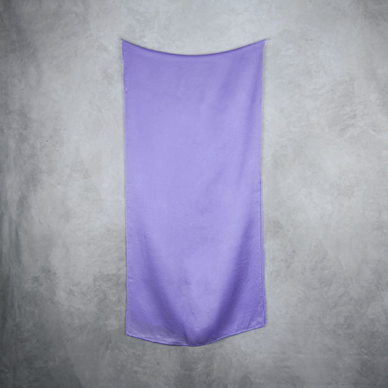 Hodvábny šál LEVANDUĽOVÝ, Vyrobený na Slovensku, 175 x 45cm