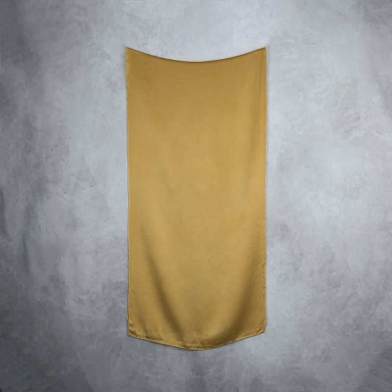 Hodvábny šál MEDENÝ, Vyrobený na Slovensku, 175 x 45cm